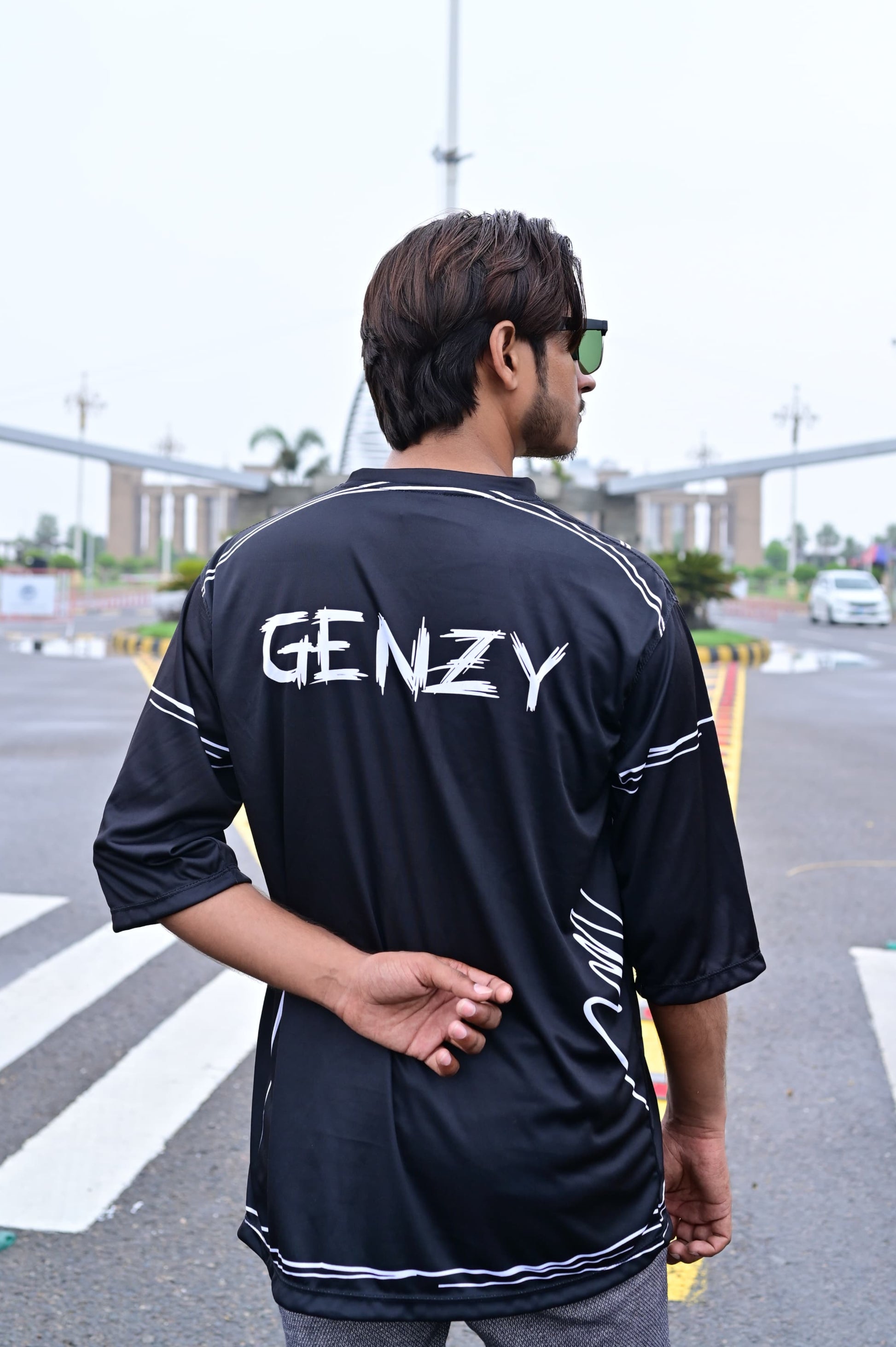 Sketch Graphic Print Casual Loose Round Neck Short Sleeve T-Shirt