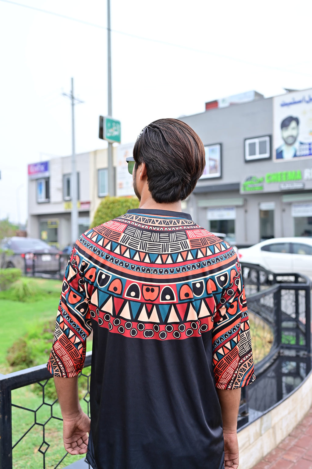 African Pattern Graphic Tee For Men